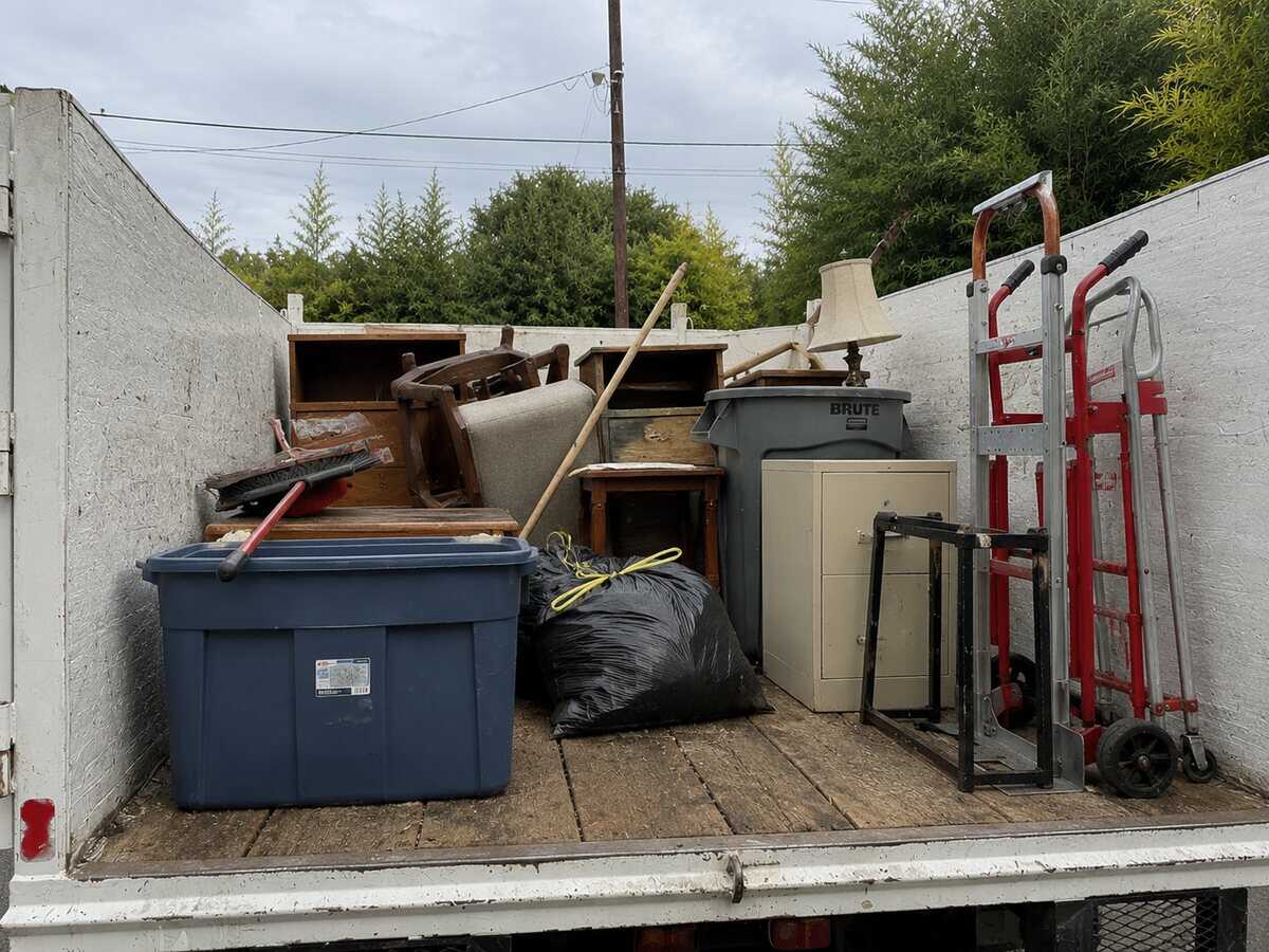 Junk removal crew at work in Hillsboro, OR for Martin's Junk Hauling & Recycling