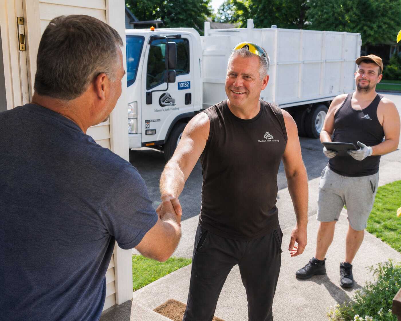Martin's Junk Hauling & Recycling junk removal crew in Portland, OR